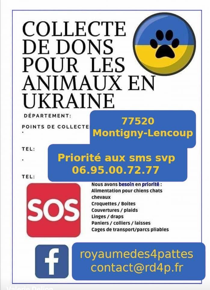 Du Royaume Des Quatre Pattes - Aide pour l'Ukraine